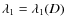 $\lambda _1 = \lambda _1(D)$