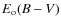 $E_{\rm o}(B-V)$