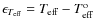 $\epsilon_{T_{\rm eff}} = T_{\rm eff}-T_{\rm eff}^{\rm o}$