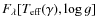 $F_{\lambda}[T_{\rm eff}(\gamma),\log g]$