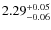 $\rm 2.29^{+0.05}_{-0.06}$