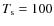 $T_{\rm s}=100$