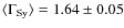 $\langle \Gamma_{\rm Sy} \rangle = 1.64 \pm 0.05$