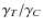 $\gamma _{T}/ \gamma _{C}$