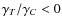 $\gamma _{{T}}/ \gamma _{{C}} < 0$