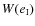 $W(e_{\rm I})$
