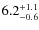 $\rm 6.2_{-0.6}^{+1.1}$