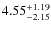 $\rm 4.55^{+1.19}_{-2.15}$