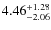 $\rm 4.46^{+1.28}_{-2.06}$