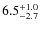 $\rm 6.5^{+1.0}_{-2.7}$