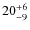 $\rm 20^{+6}_{-9}$