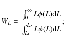 \begin{displaymath}W_L = {\frac{\int_0^\infty L \phi
(L){\rm d}L}{\int_{L_1}^{L_2} L \phi (L){\rm d}L}};
\end{displaymath}