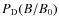 $P_{\rm D}(B/B_{\rm0})$