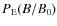 $P_{\rm E}(B/B_{\rm0})$