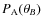 $P_{\rm A}(\theta_{B})$