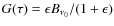 $G(\tau)=\epsilon
B_{\nu_0}/(1+\epsilon)$