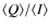 $\langle Q
\rangle/\langle I \rangle$