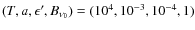 $(T, a,\epsilon ',B_{\nu _0})=(10^4, 10^{-3}, 10^{-4},1)$