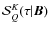 ${\mathcal S}^K_Q(\tau\vert\bm B)$