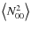 $\left\langle N^{2}_{00}\right\rangle$