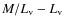 $M/L_{\rm {v}}-L_{\rm {v}}$