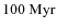 $100~\rm {Myr}$