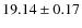 $19.14\pm0.17$