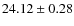 $24.12\pm0.28$