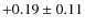 $+0.19\pm0.11$