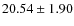 $20.54\pm1.90$