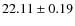 $22.11\pm0.19$