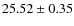 $25.52\pm0.35$