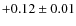 $+0.12\pm0.01$