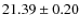 $21.39\pm0.20$