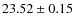 $23.52\pm0.15$