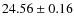 $24.56\pm0.16$