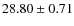 $28.80\pm0.71$