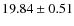 $19.84\pm0.51$