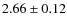 $2.66\pm0.12$