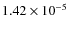 $1.42\times10^{-5}$