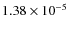 $1.38\times10^{-5}$