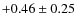 $+0.46\pm0.25$