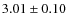 $3.01\pm0.10$