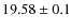 $19.58\pm0.1$