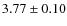 $3.77\pm0.10$