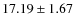 $17.19\pm1.67$
