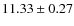 $11.33\pm0.27$