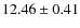 $12.46\pm0.41$