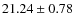 $21.24\pm0.78$
