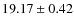$19.17\pm0.42$